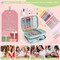 Katech 85 pcs Crochet Hooks Kit Knitting Accessories with Crochet Case, Small Sizes Crochet Hooks for Knitting Lace Yarn, Colorful Ergonomic Crochet Needles Set for Making Sweater, Bag and Hat (Green)